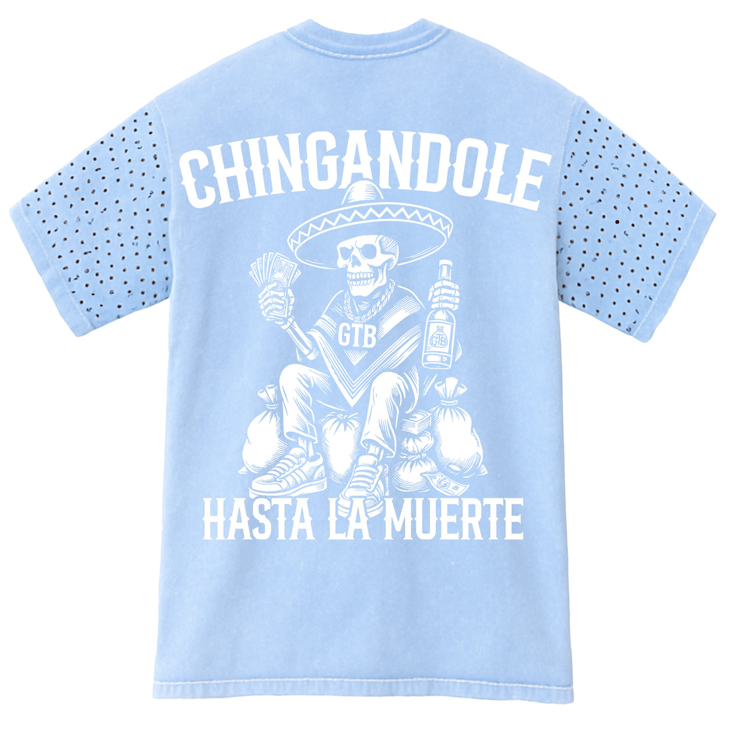 CHINGANDOLE DIAMOND TEE (MINERAL ICE BLUE)