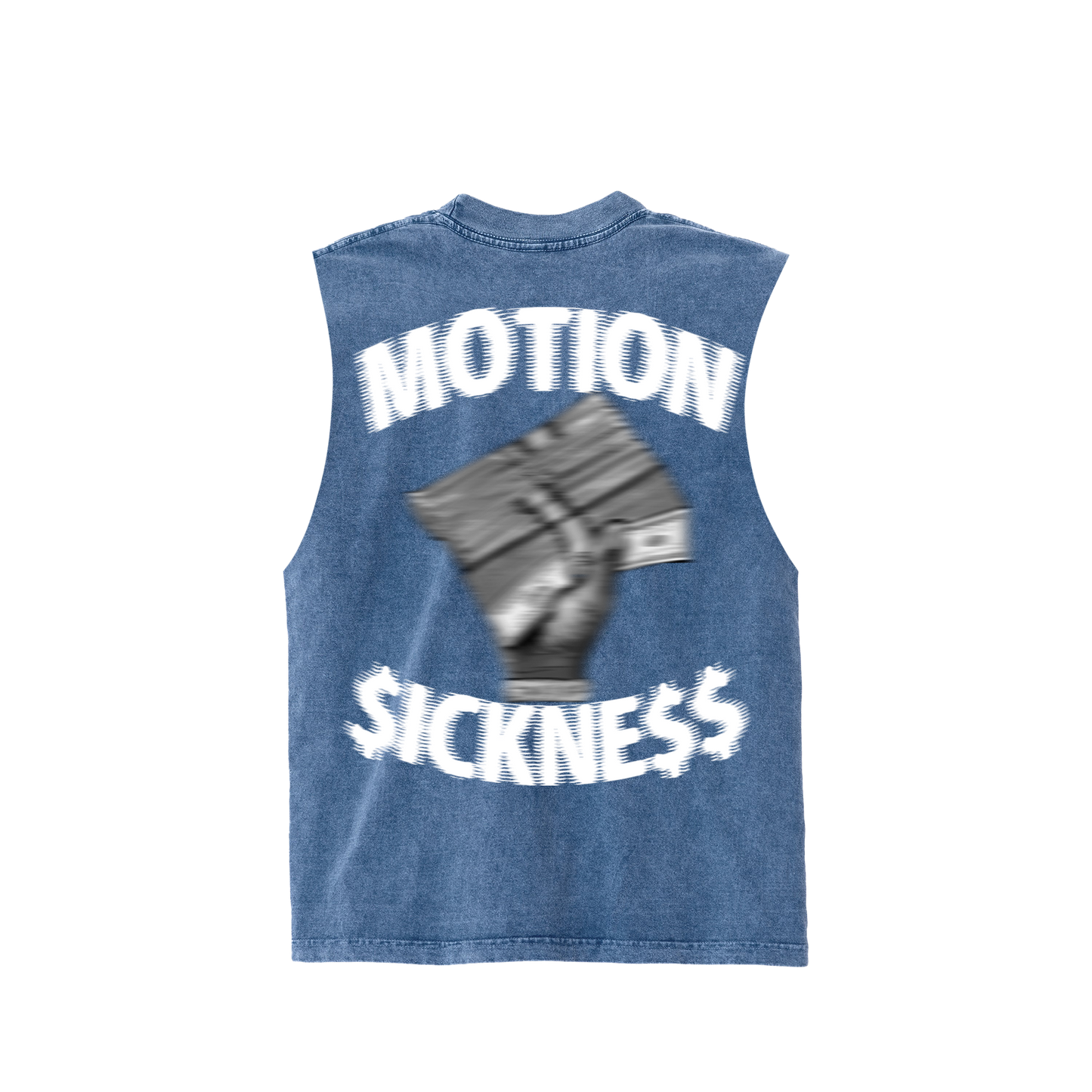 MOTION $ICKNE$$ CUT TEE (MINERAL INDIGO)