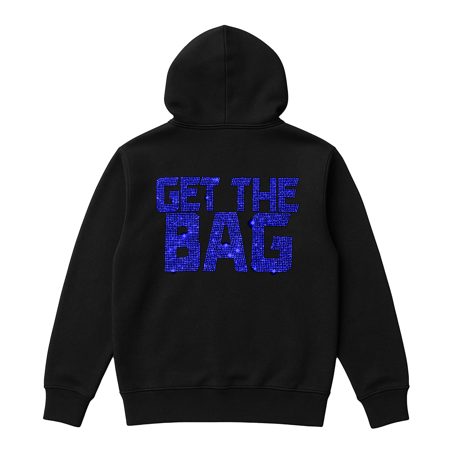 GTB RHINESTONE HOODIE (BLUE)