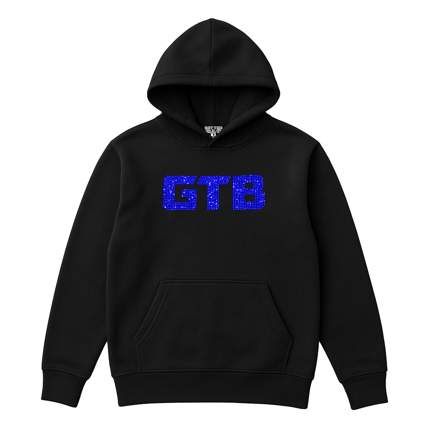 GTB RHINESTONE HOODIE (BLUE)