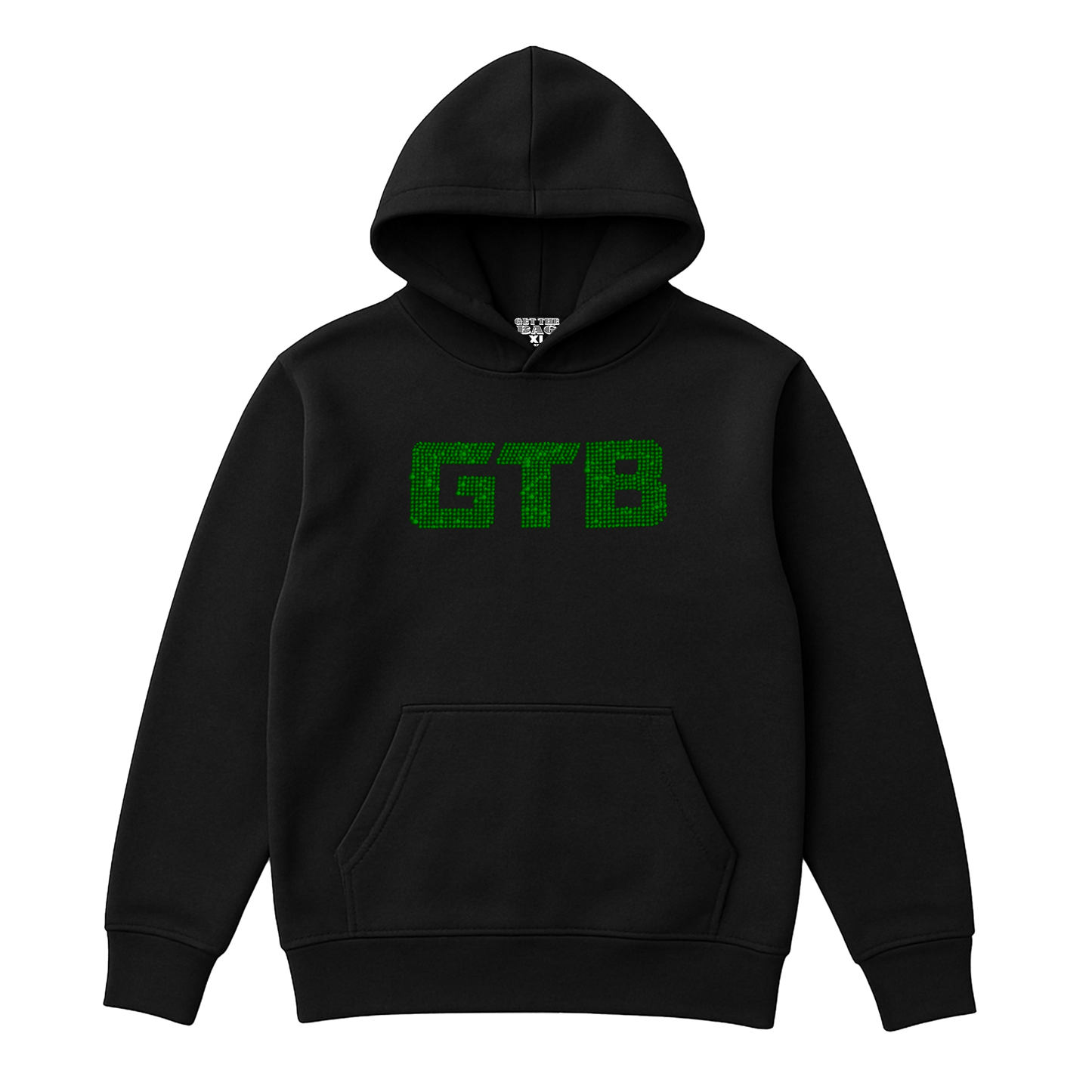 GTB RHINESTONE HOODIE (EMERALD)