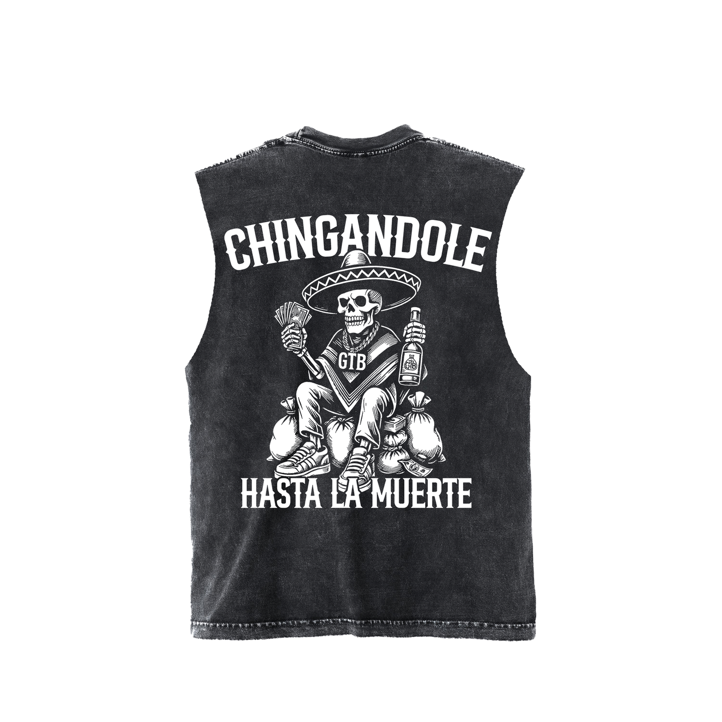 CHINGANDOLE CUT TEE (MINERAL BLACK)