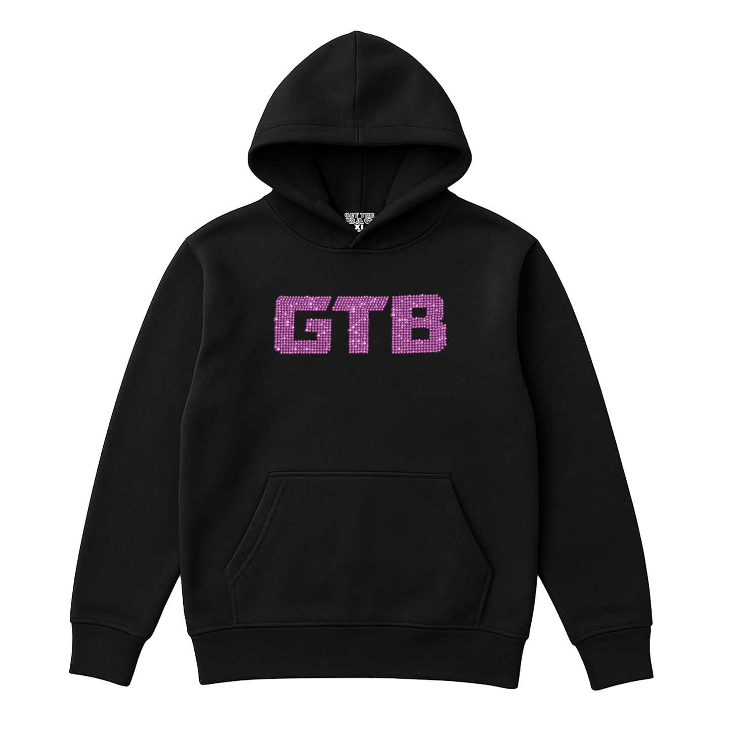 GTB RHINESTONE HOODIE (PINK)