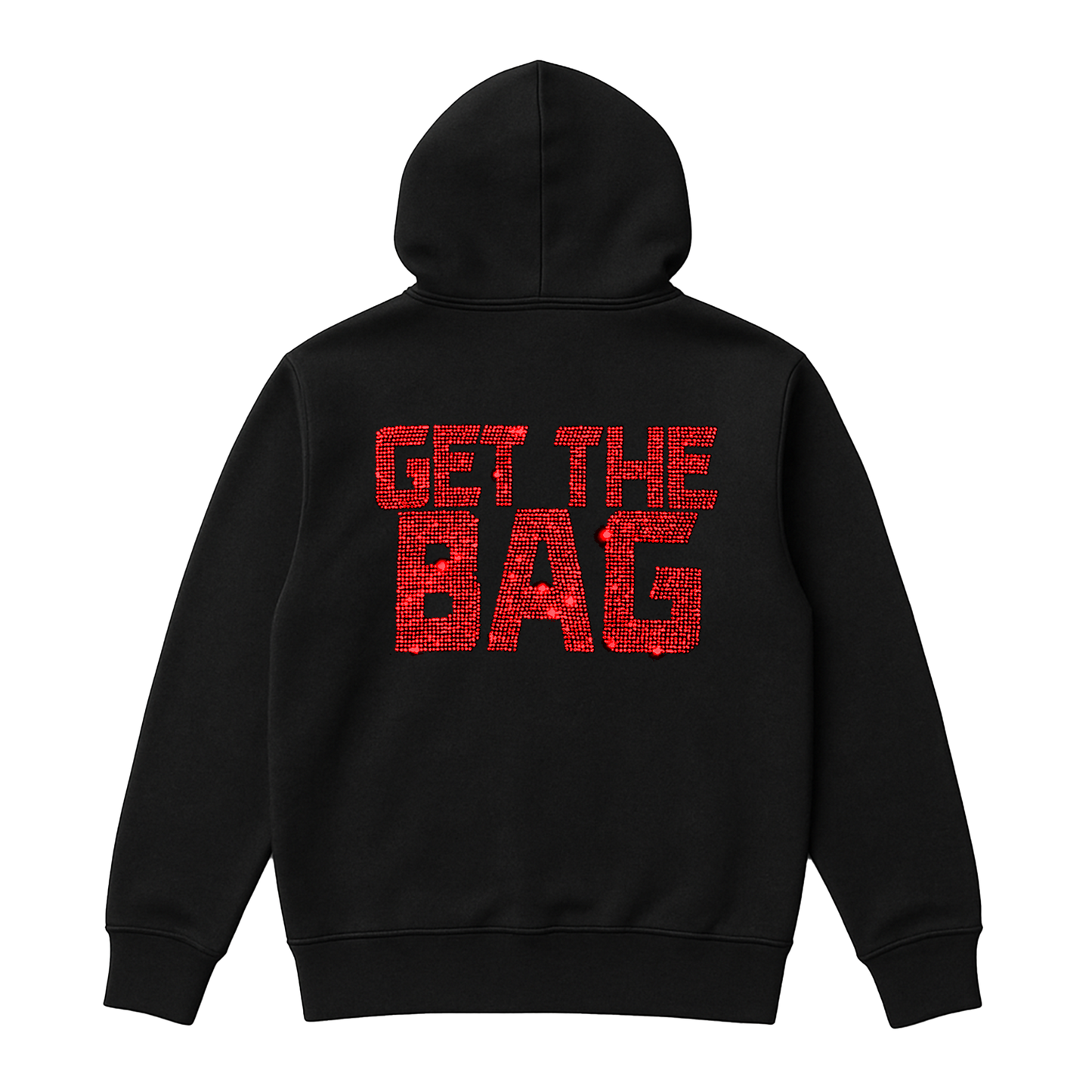 GTB RHINESTONE HOODIE (RED)