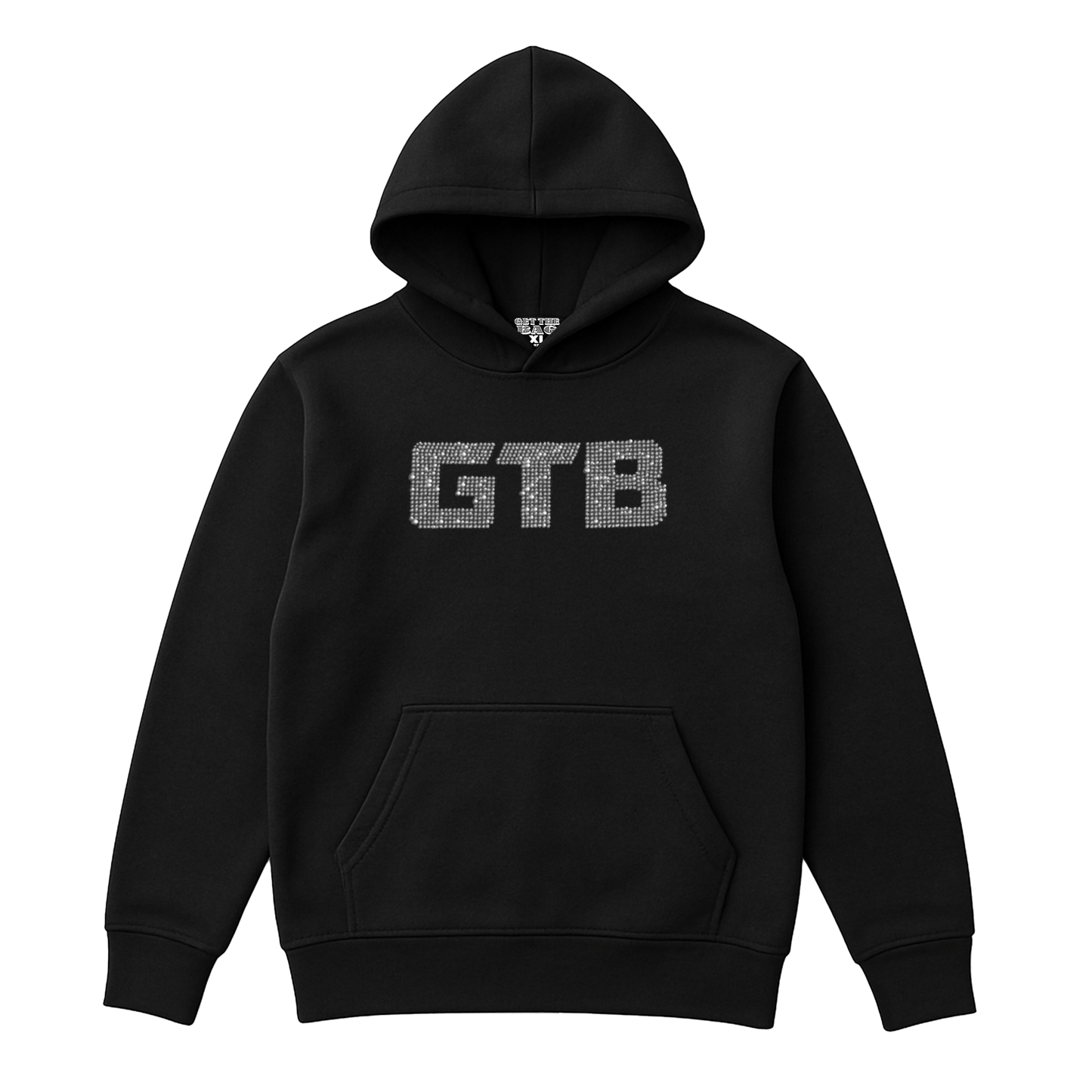 GTB RHINESTONE HOODIE (SILVER)