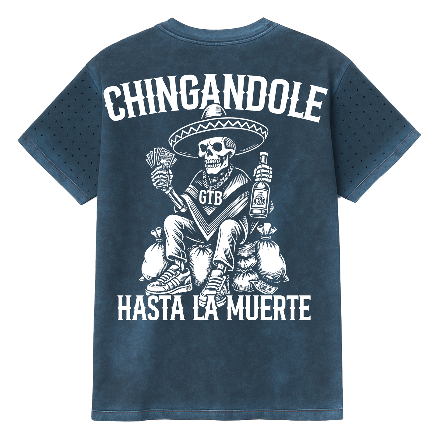 CHINGANDOLE DIAMOND TEE (MINERAL INDIGO)