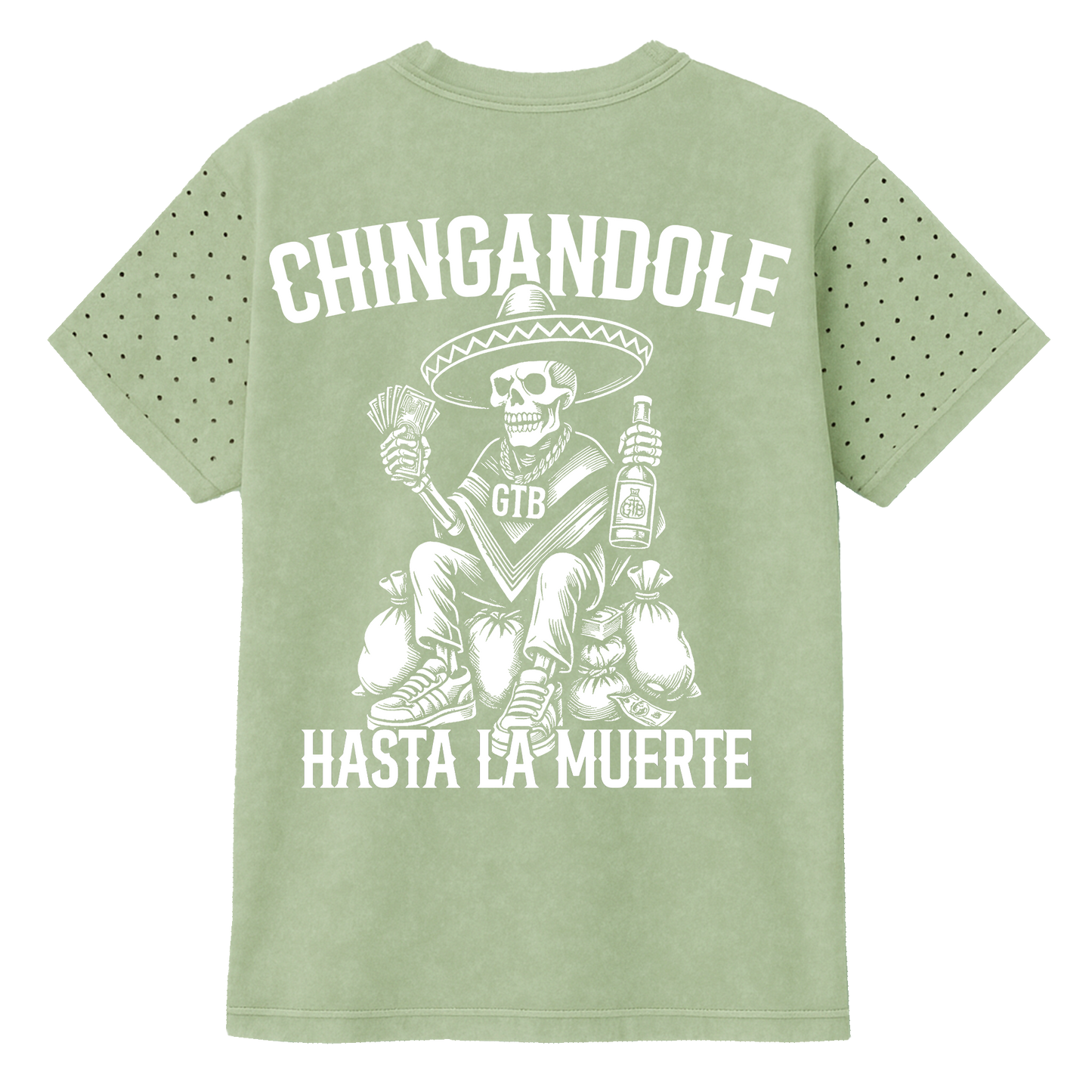 CHINGANDOLE DIAMOND TEE (MINERAL MATCHA)