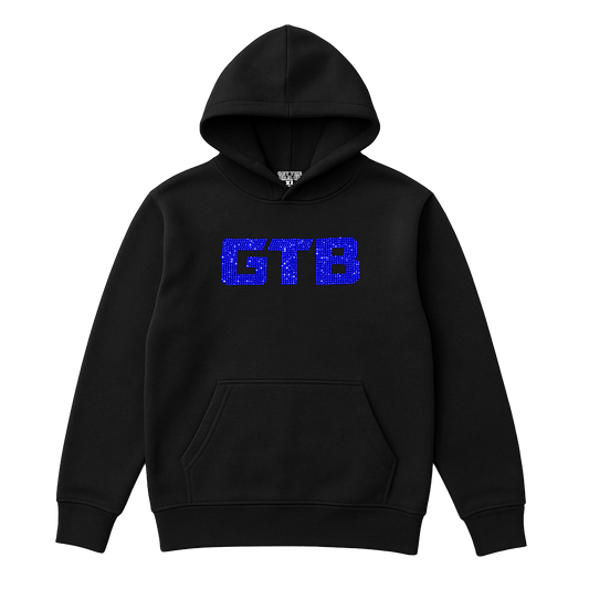 GTB RHINESTONE HOODIE (BLUE)