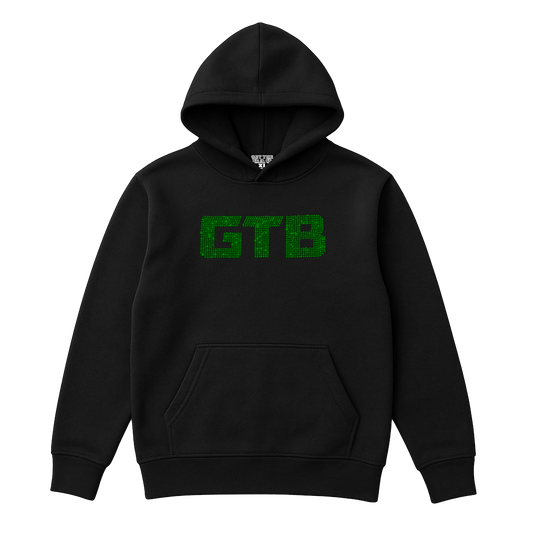 GTB RHINESTONE HOODIE (EMERALD)