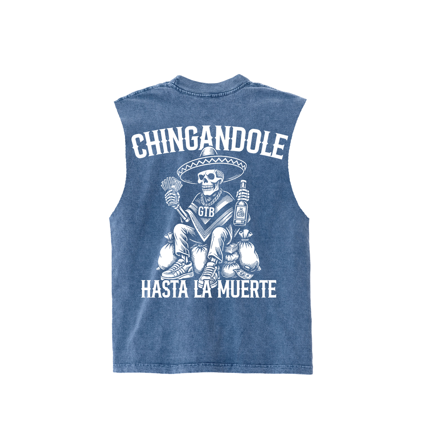 CHINGANDOLE CUT TEE (MINERAL INDIGO)