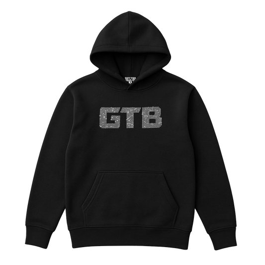 GTB RHINESTONE HOODIE (SILVER)